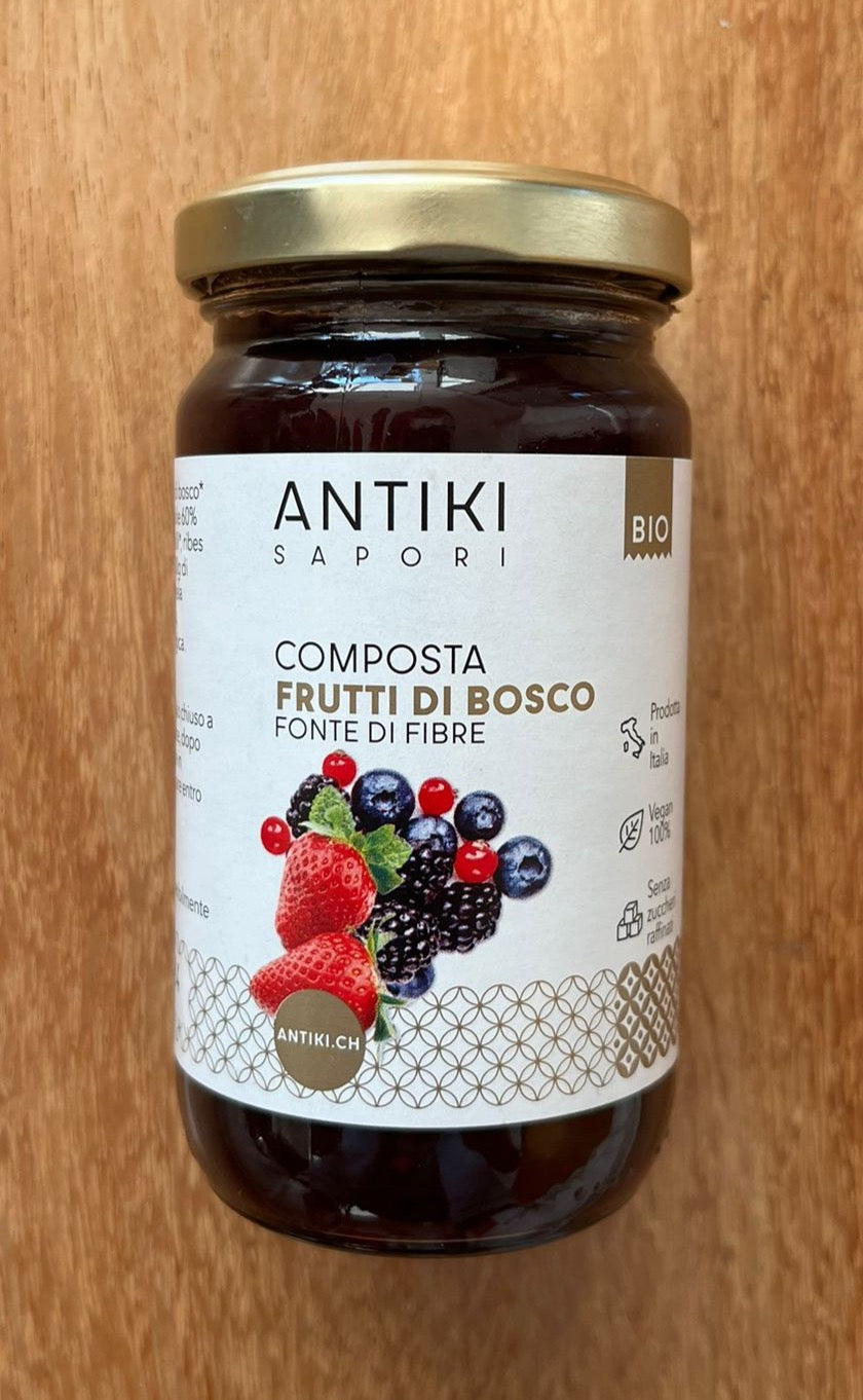 Composta biologica Antiki di frutti di bosco con fonte naturale di fibre