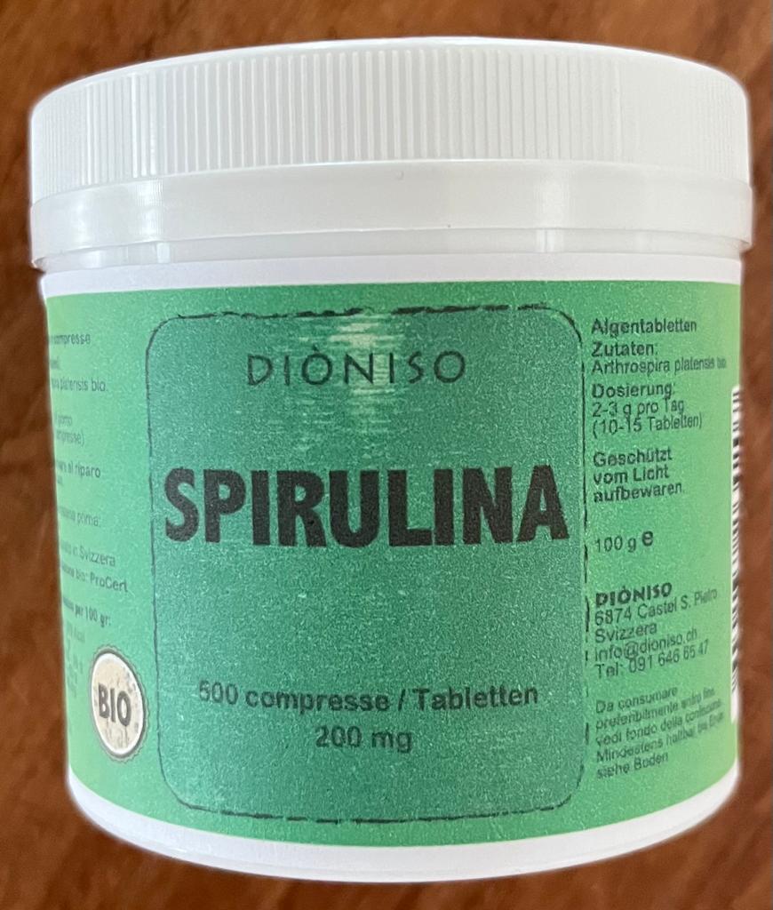 Spirulina compresse