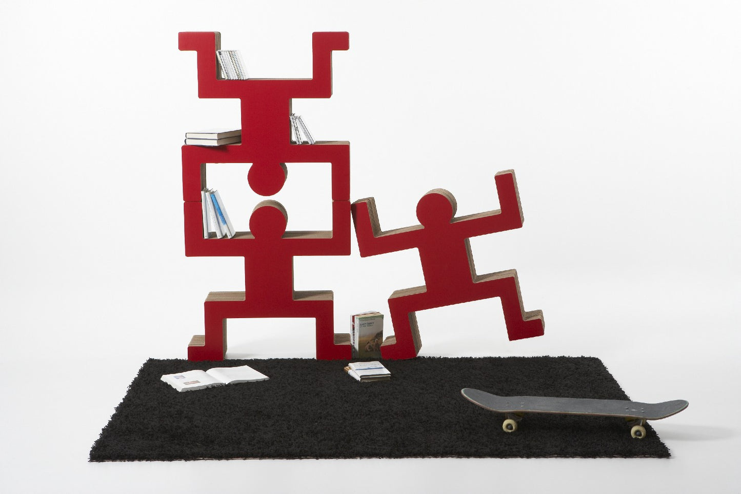 Little Man carboard CD rack / Bookshelf