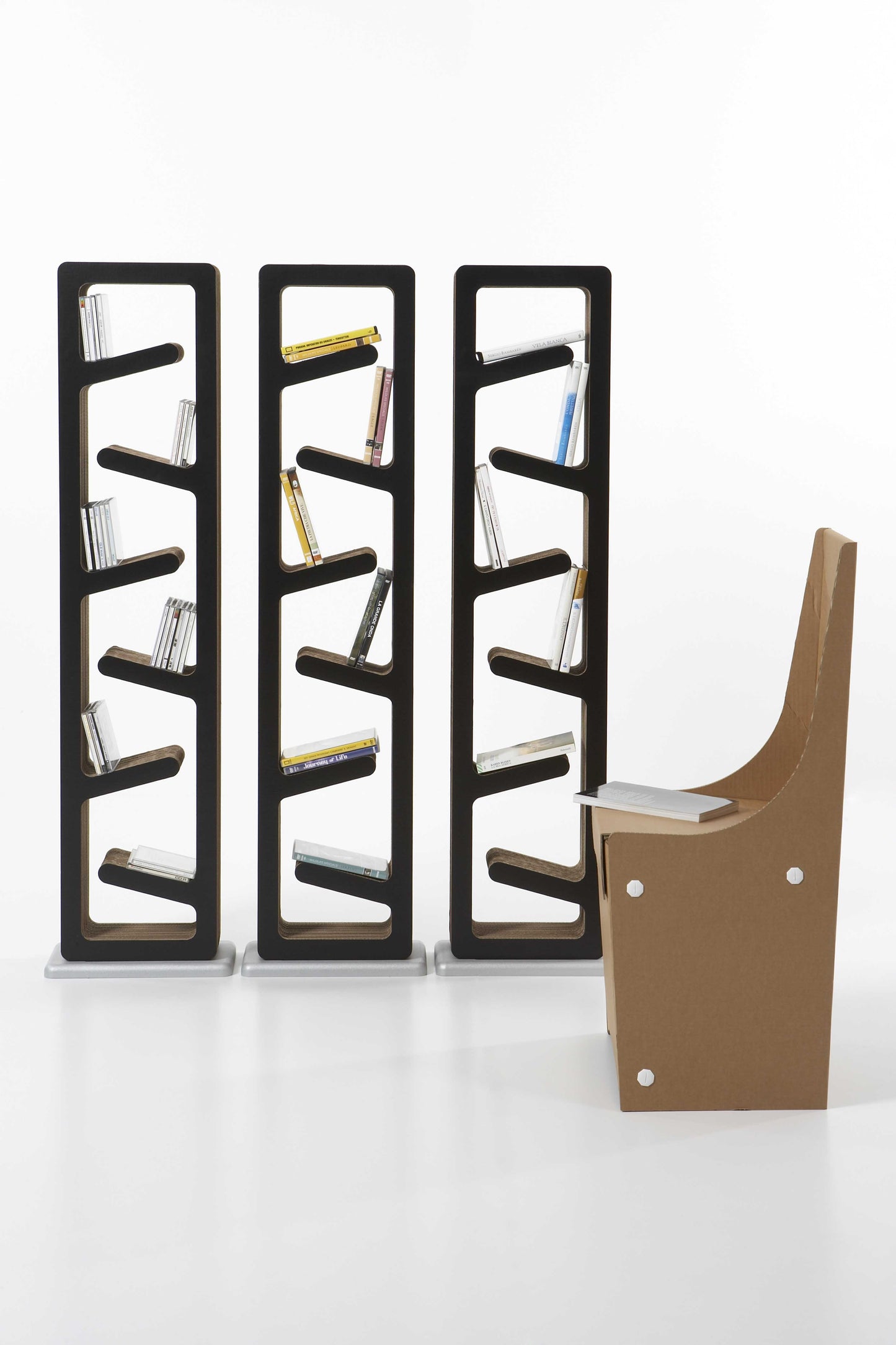 Range CD-DVD -Librairie en carton