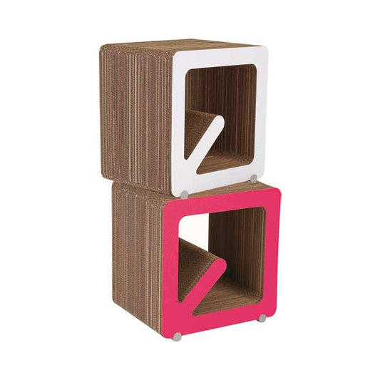 Tabouret range magazines en carton