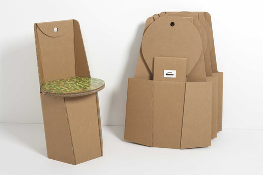 Chaise pliante en carton