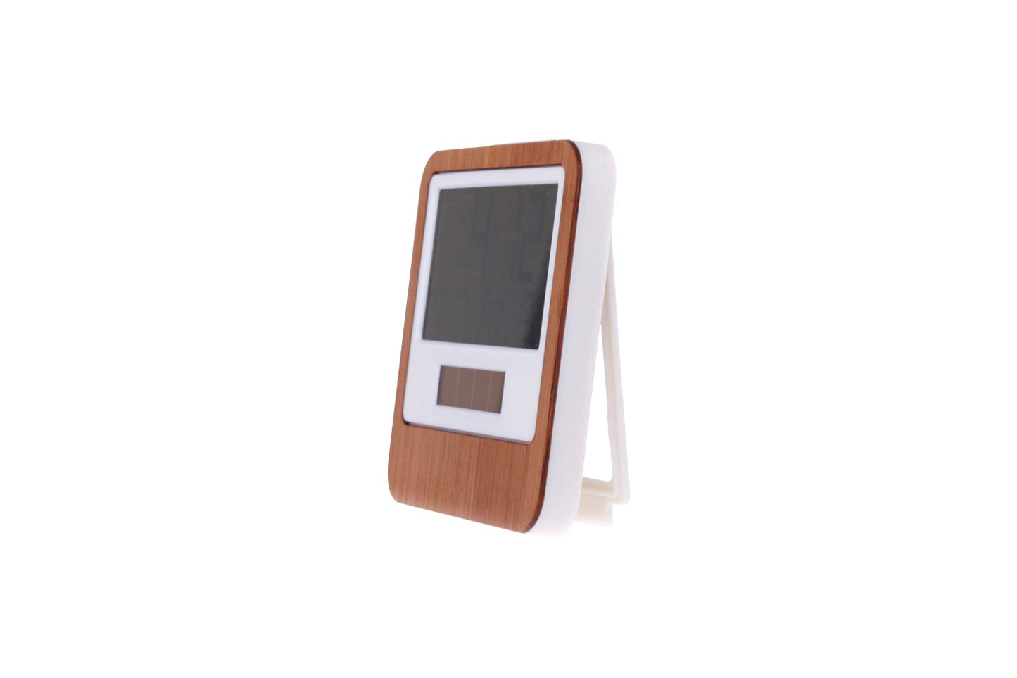 Travel Alarm Clock in Bamboo and Biodegradable Plastic