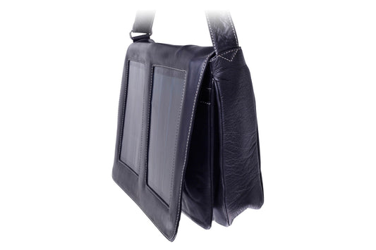 Solar eco-leather bag with shoulder strap - e-shop: www.swiss-choice.com - BSA Distributor